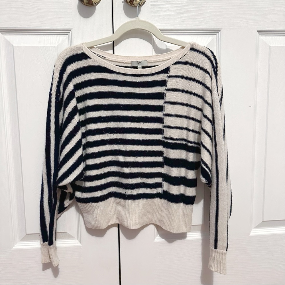 Joie batwing sleeve striped sweater
